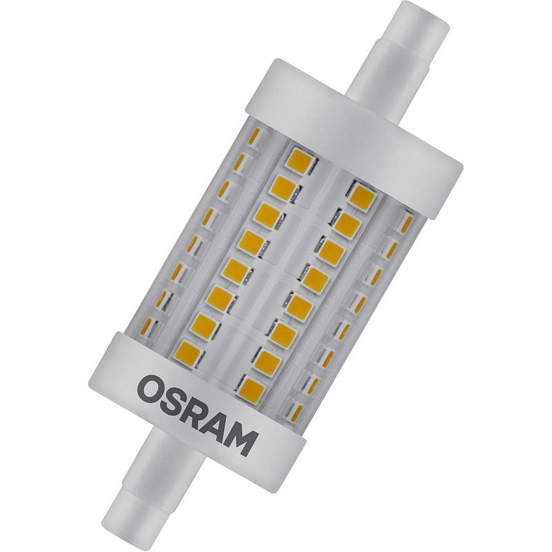 Foto van Osram 4058075432512 led-lamp energielabel e (a - g) r7s ballon 8.5 w = 75 w warmwit (ø x l) 29 mm x 78 mm 1 stuk(s)