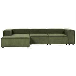 Foto van Beliani aprica - modulaire sofa-groen-corduroy