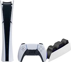 Foto van Playstation 5 slim digital edition + bluebuilt oplaadstation
