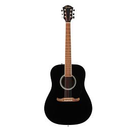 Foto van Fender fa-125 dreadnought black akoestische westerngitaar met gigbag