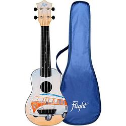 Foto van Flight travel series tus25 bus sopraan travel ukelele met gigbag