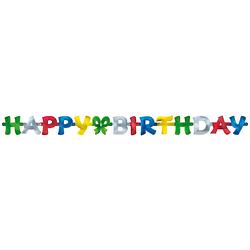 Foto van Amscan slinger 'shappy birthday's 140 x 11 cm