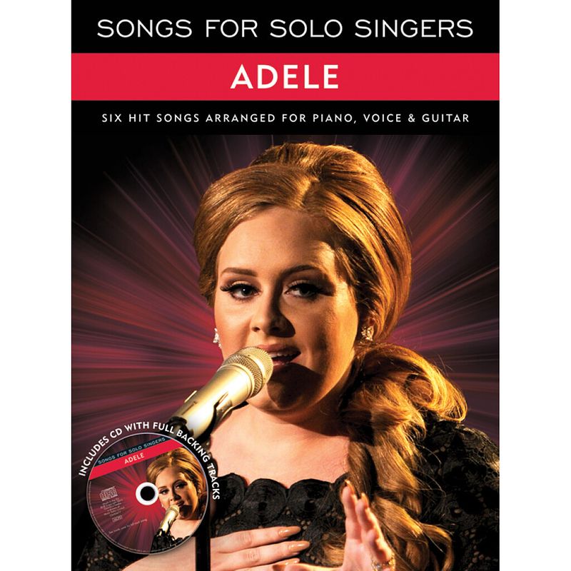 Foto van Wise publications songs for solo singers: adele boek met cd voor piano, zang en gitaar