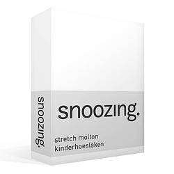 Foto van Snoozing stretch molton - kinderhoeslaken - junior - 70x140/150 cm - wit