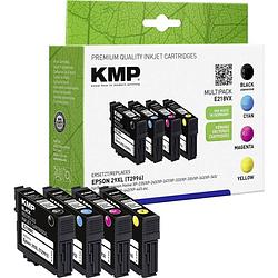 Foto van Kmp inkt vervangt epson 29xl, t2996, t2991, t2992, t2993, t2994 compatibel combipack zwart, cyaan, magenta, geel e218vx 1632,4050