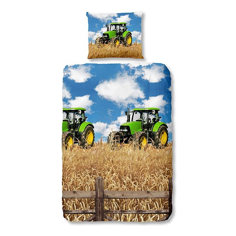 Foto van Good morning farmer dekbedovertrek - katoen - peuter (120x150 cm) + 1 sloop (60x70 cm) - multi