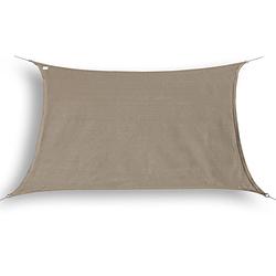 Foto van Hanse® schaduwdoek vierkant waterdicht 2x2 m - zonnedoek - taupe