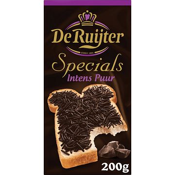 Foto van De ruijter specials hagelslag intens puur 200g bij jumbo