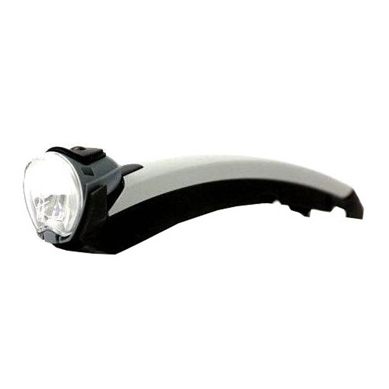 Foto van Gazelle koplamp fender light naafdynamo zilver/zwart