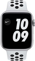 Foto van Apple watch nike se 4g 44mm zilver aluminium witte sportband