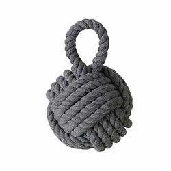 Foto van Boltze deurstopper knoop - 1.2 kilo - grijsa - jute - 23 x 15 cm - deurstoppers