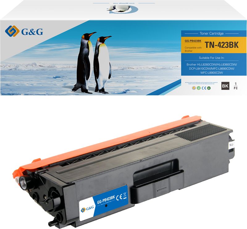 Foto van G&g tn-423 toner zwart hoge capaciteit