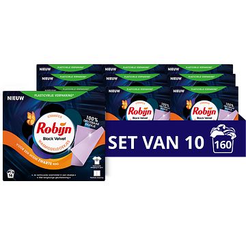 Foto van 1+1 gratis | robijn classics wasmiddeldoekjes black velvet 16 wasstrips aanbieding bij jumbo