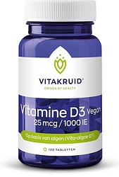 Foto van Vitakruid vitamine d3 vegan 25 mcg tabletten