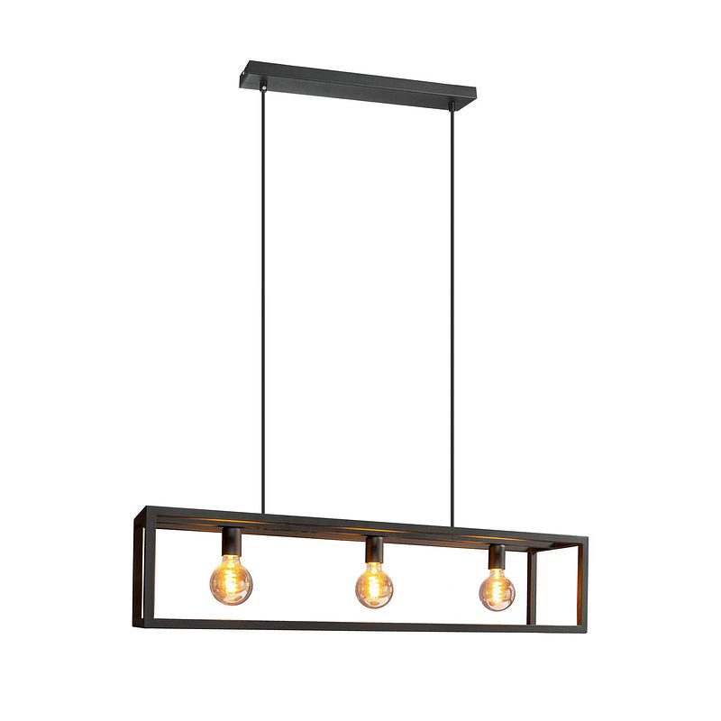 Foto van Eglo blackcrown hanglamp - e27 - 70 cm - zwart