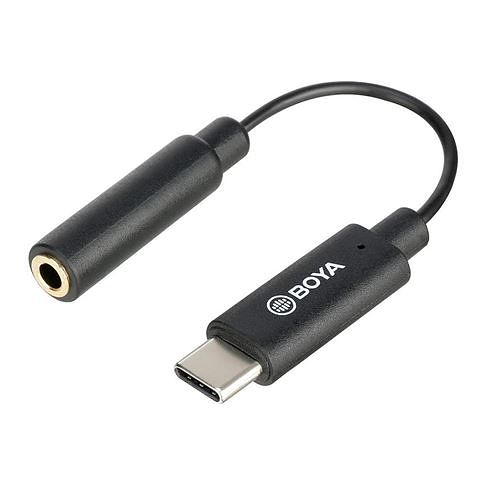 Foto van Boya universele adapter by-k4 3,5mm trrs naar usb-c