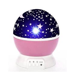 Foto van Ibello sterrenhemel projector led-nachtlamp kinderkamer roze