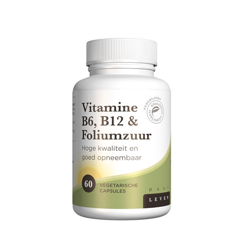 Foto van Perfectbody vitamine b6, b12 & foliumzuur voor de aanstaande ouder - 60 plantcapsules