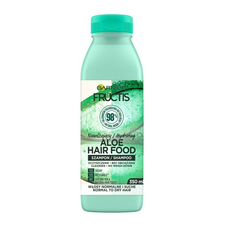 Foto van Fructis aloë hair food vochtinbrengende shampoo voor normaal tot droog haar 350ml