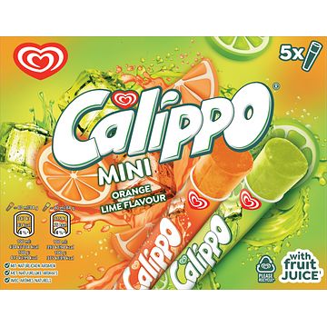 Foto van Ola waterijsje calippo mini orange lemon 5 stuks bij jumbo