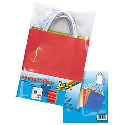 Foto van Folia papieren kraft zak, 110-125 g/m², geassorteerde kleuren, pak van 7 stuks 5 stuks