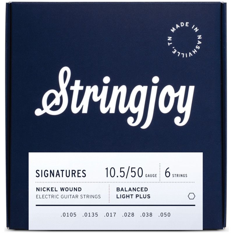 Foto van Stringjoy signatures 6s balanced super light plus 10.5-50 snarenset voor elektrische gitaar