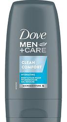 Foto van Dove men+ care clean comfort body & facewash mini