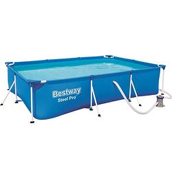 Foto van Bestway steel pro zwembad + filterpomp 300 x 201 x 66 cm