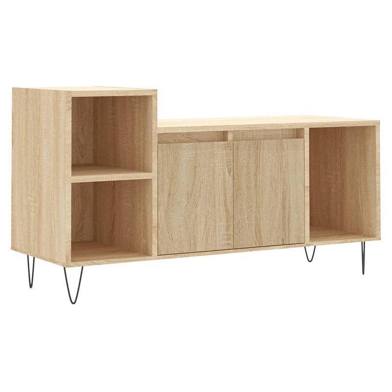 Foto van Vidaxl tv-meubel 100x35x55 cm bewerkt hout sonoma eikenkleurig