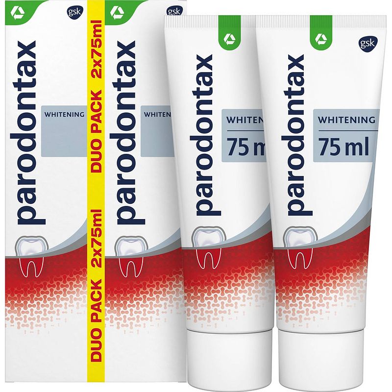 Foto van Whitening - tandpasta - 2x 75ml - copy