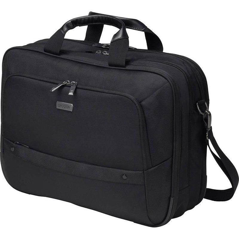 Foto van Dicota laptoptas eco top traveller twin select 14-15.6 geschikt voor max. (laptop): 39,6 cm (15,6) zwart