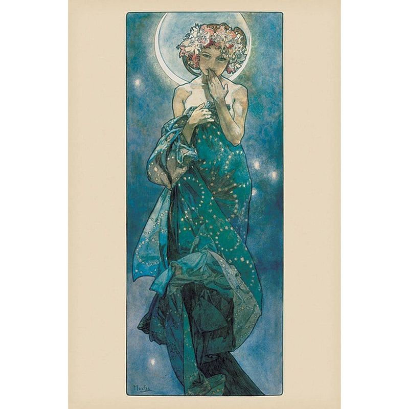 Foto van Pyramid mucha moon poster 61x91,5cm