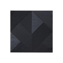 Foto van Ptmd belinda black mdf angular carved wallpanel matt s