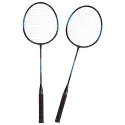 Foto van Badmintonset blauw/zwart 5-delig 66 cm - badmintonsets