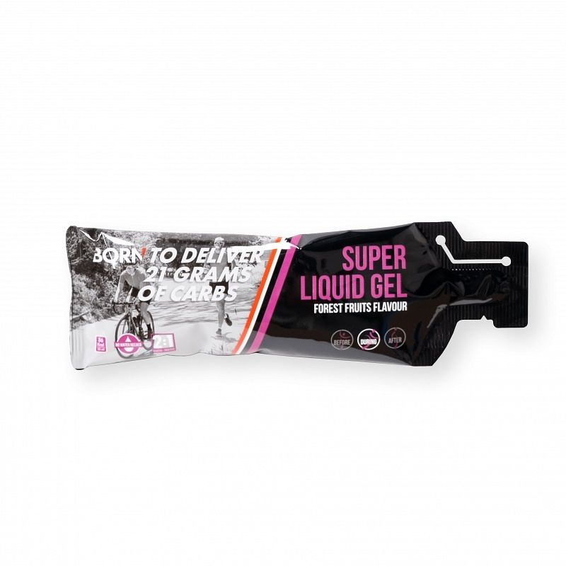 Foto van Born super liquid gel - forest fruit 12 stuks