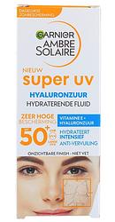 Foto van Garnier ambre solaire super uv hyaluronzuur hydraterende fluid spf 50+