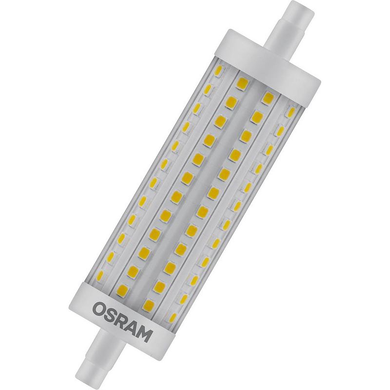 Foto van Osram 4058075432673 led-lamp energielabel e (a - g) r7s ballon 16 w = 125 w warmwit (ø x l) 29 mm x 118 mm 1 stuk(s)