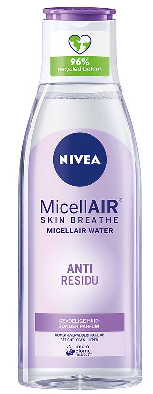 Foto van Nivea micellair skin breathe micellair water anti residu gevoelige huid 200ml bij jumbo