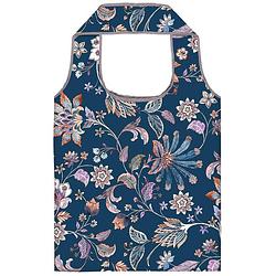 Foto van Moses shopper bloemen opvouwbaar 10 liter polyester blauw