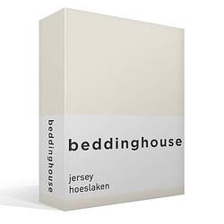 Foto van Beddinghouse jersey hoeslaken - 100% gebreide jersey katoen - 1-persoons (80/90x200/220 cm) - natural