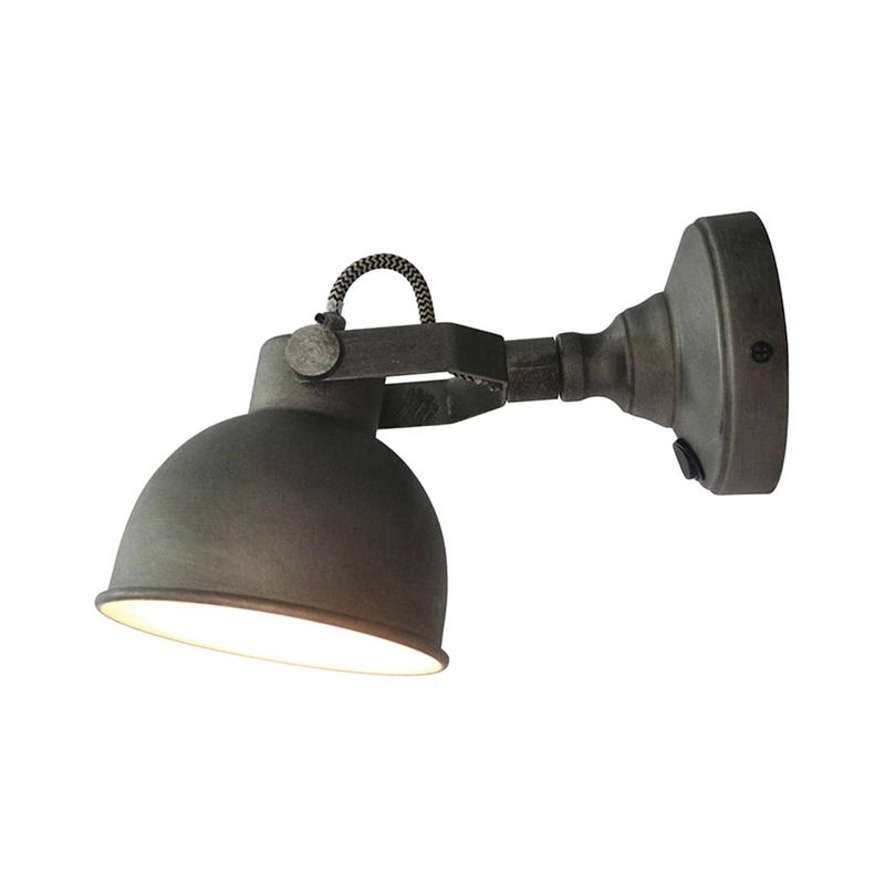 Foto van Label51 - led wandlamp bow l burned steel - grijs