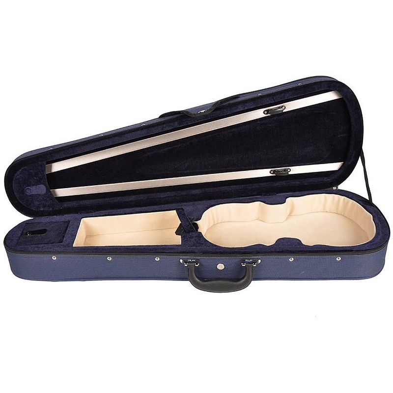 Foto van Leonardo vc-1312-bu basic series violin case koffer voor 1/2 viool