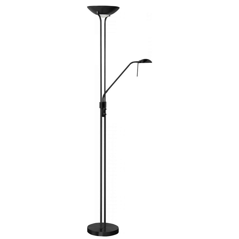 Foto van Highlight vloerlamp new luna h 180 cm 24 + 5 watt zwart