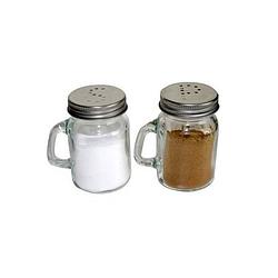 Foto van Peper en zout stel vaatjes 9 cm - peper en zoutstel