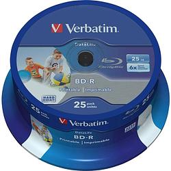 Foto van Verbatim 43811 blu-ray bd-r sl disc 25 gb 25 stuk(s) spindel bedrukbaar, antikras-coating