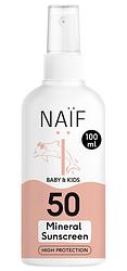 Foto van Naif baby & kids mineral sunscreen spray spf50