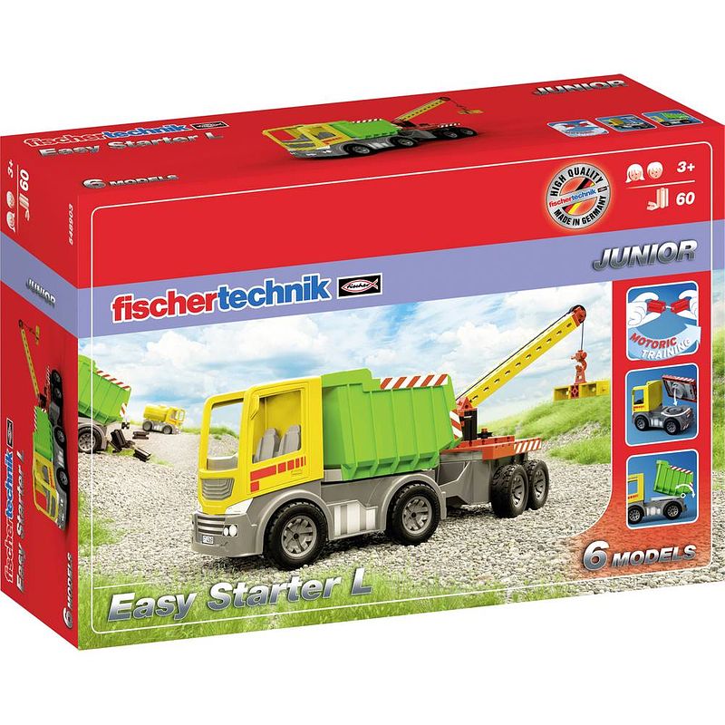 Foto van Fischertechnik 548903 junior easy starter l bouwpakket vanaf 3 jaar