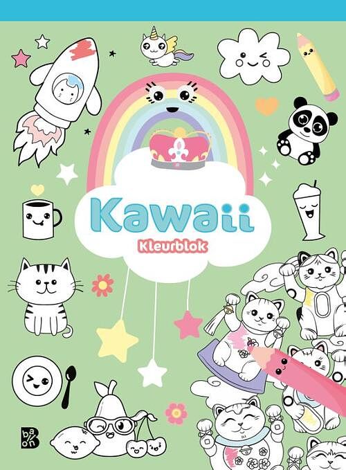 Foto van Kawaii kleurblok - paperback (9789403226842)