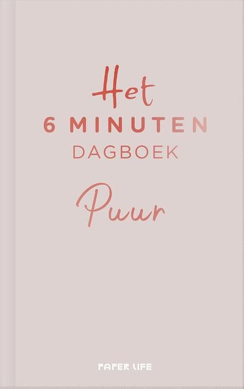 Foto van Het 6 minuten dagboek puur - beige - dominik spenst - hardcover (9789000389483)