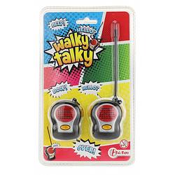 Foto van Toi-toys walkie talkies zwart/rood 2-delig